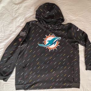 Miami Dolphins Nike Dri-Fit Hoodie 3XL NFL On Field Apparel